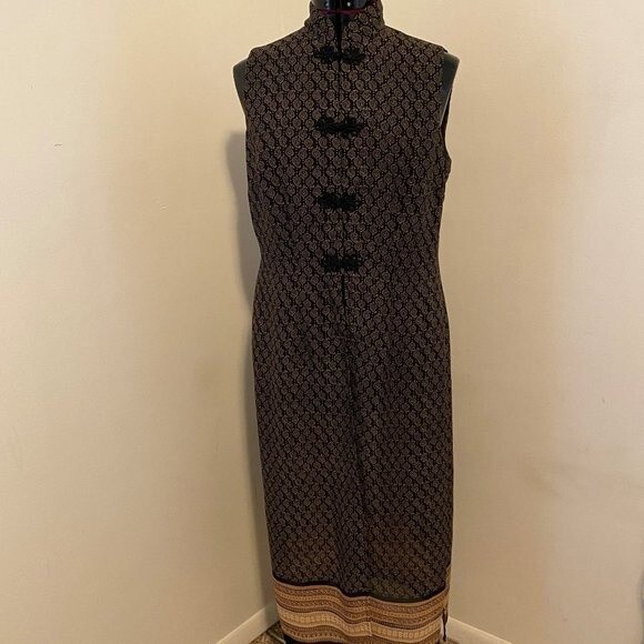 Sheri Martin Boho Sleeveless Geometric Vest/Tunic Women Size 10 - Picture 1 of 8